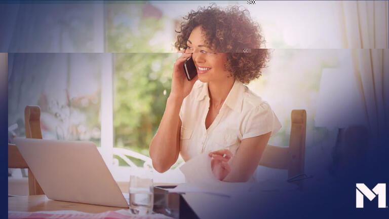 Woman on phone